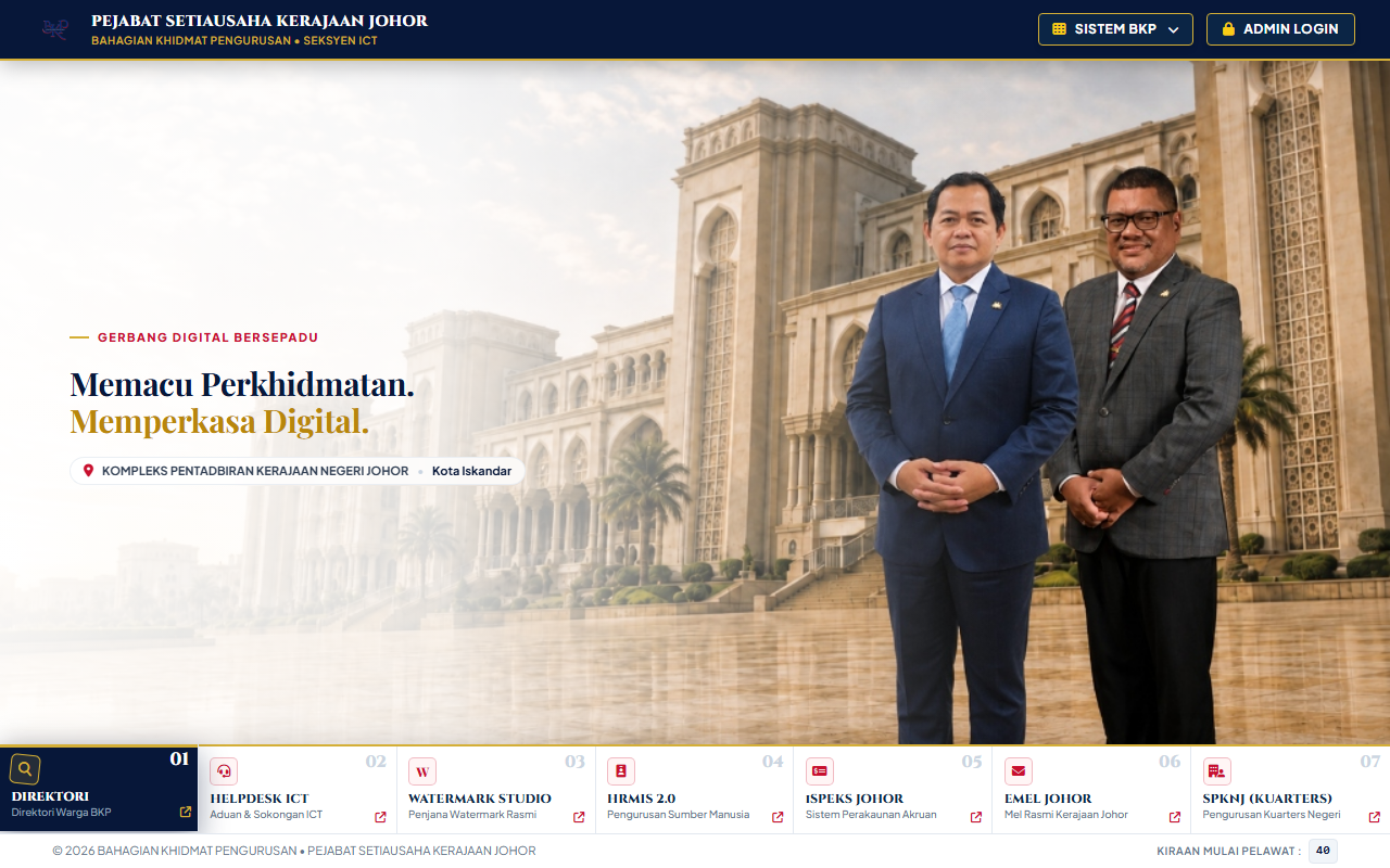 Portal Seksyen ICT (Gerbang Digital) — Frontpage